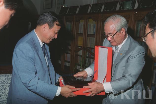 중국 기리림대학 부총장 예방접견 의 사진