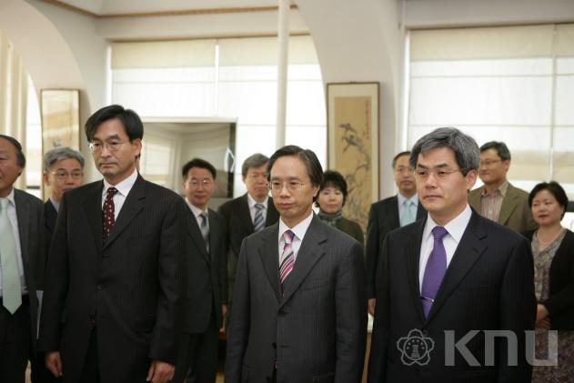 사령장 교부 의 사진