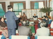 권이혁 문교부 장관 초도 순시 의 사진