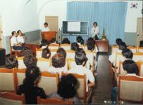 간부학생과의 간담회 의 사진