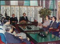 일본 경도대 총장 내교 및 자매 결연 의 사진