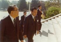 최규하 국무총리 경북대학교 방문(1979) 의 사진